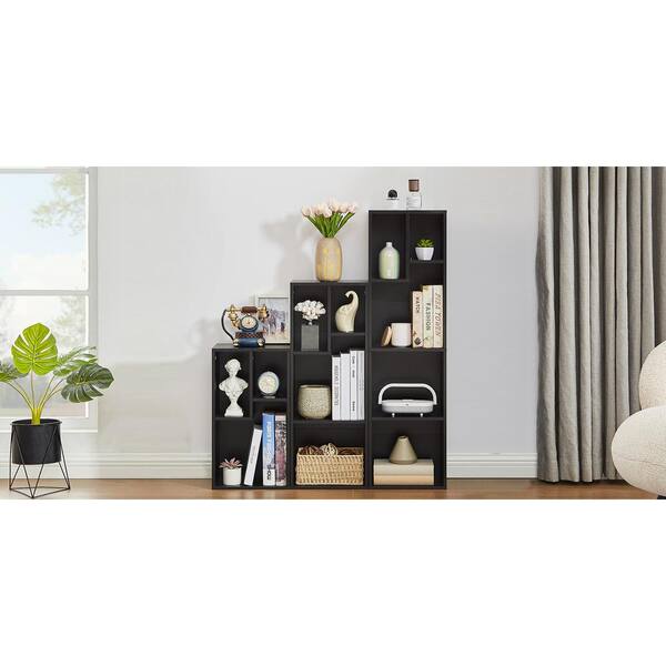 VECELO Simple Home 3-Tier Adjustable Shelf Bookcase,Black VECELO Simple Home 3-Tier Adjustable Shelf Bookcase,Black