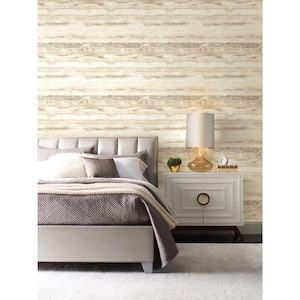 Cream High Tide Unpasted Paper Matte Wallpaper, 27 in. by 27 ft.