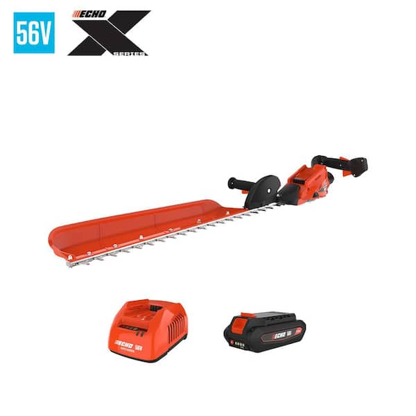ECHO 28 in. 56-Volt X Series Single-Sided Cordless Battery Powered Hedge Trimmer with 2.5 Ah Battery and Rapid Charger