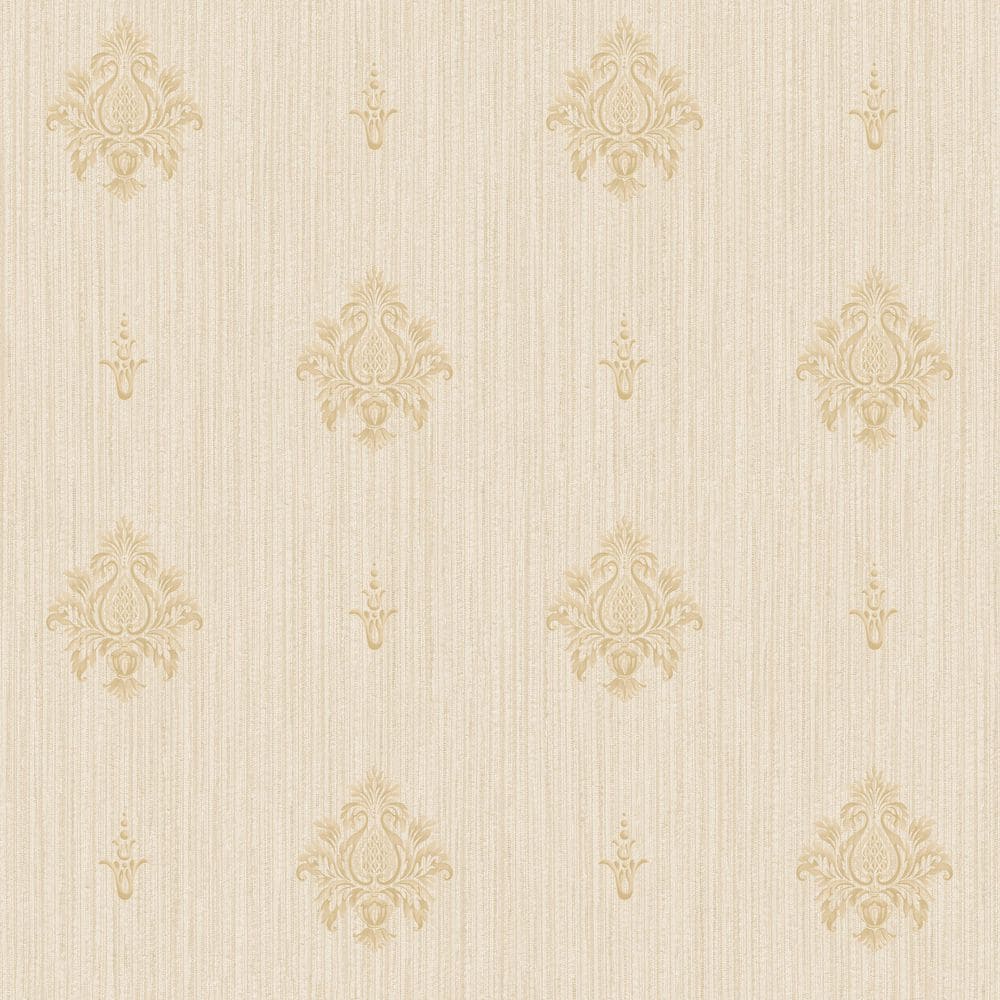 Palazzo 2 Collection Beige Italian Motif Vinyl on Non-Woven Non-Pasted Wall