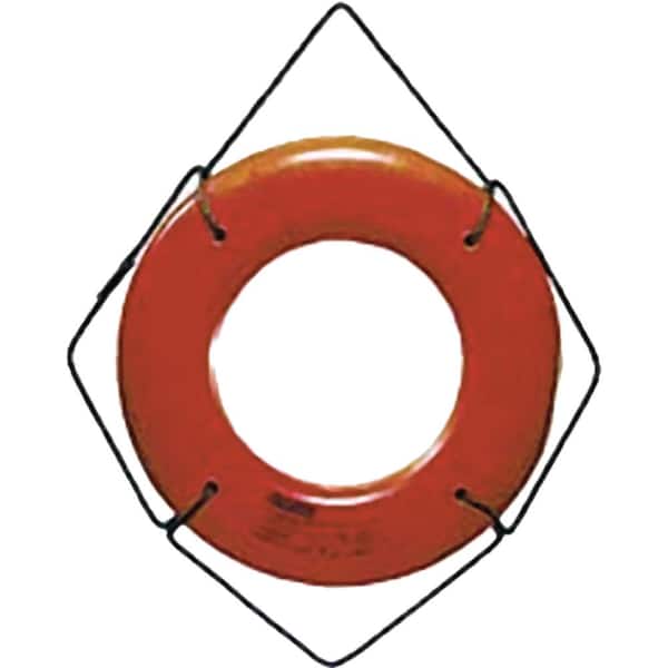 Jim-Buoy 30 in. Hard Shell Life Ring in Orange