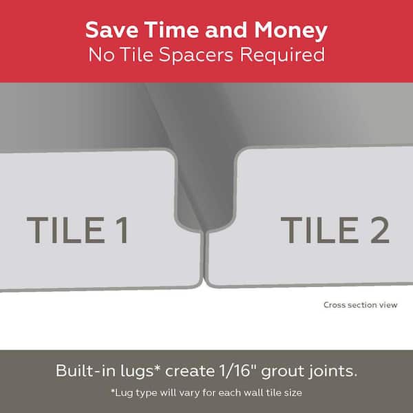 Daltile - Restore 3 in. x 12 in. Ceramic Bevel Bright White Subway Tile (9 sq. ft. / case)