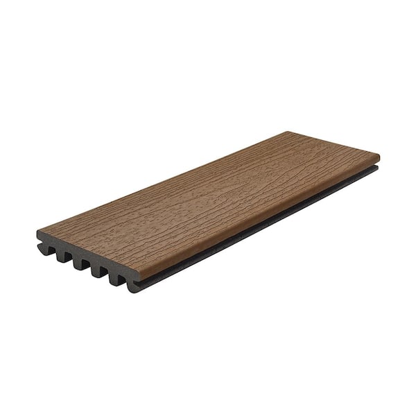 Trex 1 in. x 6 ft. x 12 ft. Enhance Basics Saddle Grooved Edge Composite Deck Board