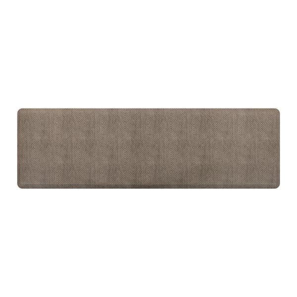 Sole Comfort Velvet Diamonds 22 in. x 72 in. Grey Anti-Fatigue Comfort Mat