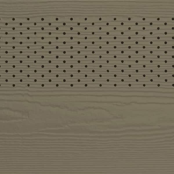 James Hardie Magnolia Home Hardie Soffit HZ10 16 in. x 144 in. Warm Clay Fiber Cement Vented Cedarmill Soffit 156-pck