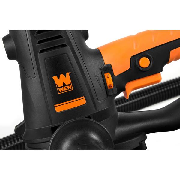 WEN DW1085 10 Amp Variable Speed Handheld Drywall Sander with Dust Hose and Collection Bag - 3
