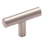 Bar Pulls 1-15/16 in (49 mm) Length Stainless Steel T-Shaped Cabinet Knob
