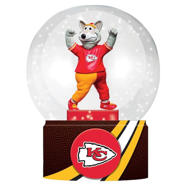 Kansas City Chiefs 5 in. Multicolor Glass Tabletop Snow Globe