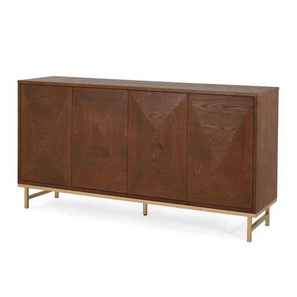 CHRISTOPHER KNIGHT HOME Benjamin Brown Wood 59.75 in. W Modern