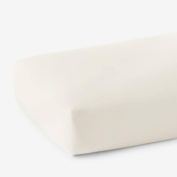 The Company Store Legends Hotel Supima Cotton Percale Extra Deep Ivory Queen Fitted Sheet