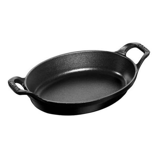 Cast Iron 9.5 in. x 6.75 in. Oval Baking Dish - Matte Black
