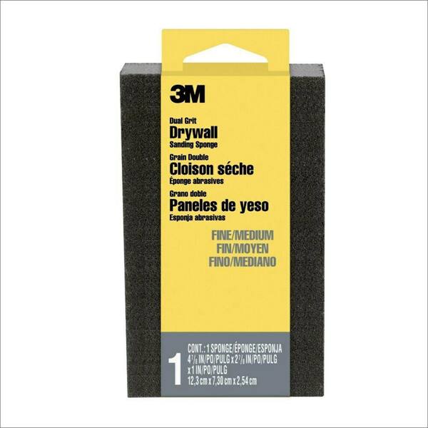 18 Pack Med/Fine All-Wall Dual-Angle Dual-Grit Drywall Sanding Sponge 