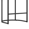 Metal frame structure of a bar stool legs.