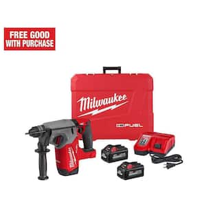 M18 FUEL 18V Lithium-Ion Brushless 1 in. Cordless SDS-Plus Rotary Hammer Kit with Two 6.0 Ah Batteries, Hard Case