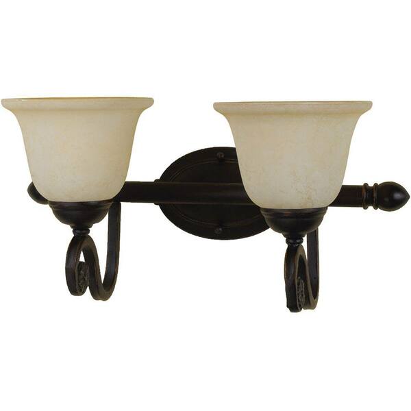 AF Lighting Harmony 2-Light Bronze Sconce