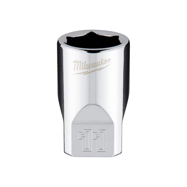 Milwaukee 1/4 in. Drive x 11 mm Metric 6-Point Socket