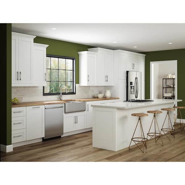 Solid Wood White Shaker Small Kitchen Cabinets SWK-060