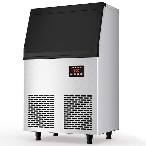 100 lbs. /24H 20 in. Commercial Freestanding/Built-in Ice Maker, Stainless Steel, with 34 lbs. Storage Bin