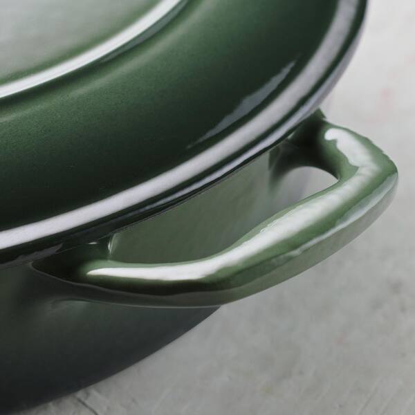 Tramontina 4 qt. Enameled Covered Cast Iron Braiser-Cactus