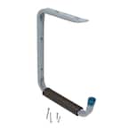 2-in-1 Heavy Duty Wall Mounted Steel Padded Shelf Hanger and Tool Holder in Gray 50 lbs