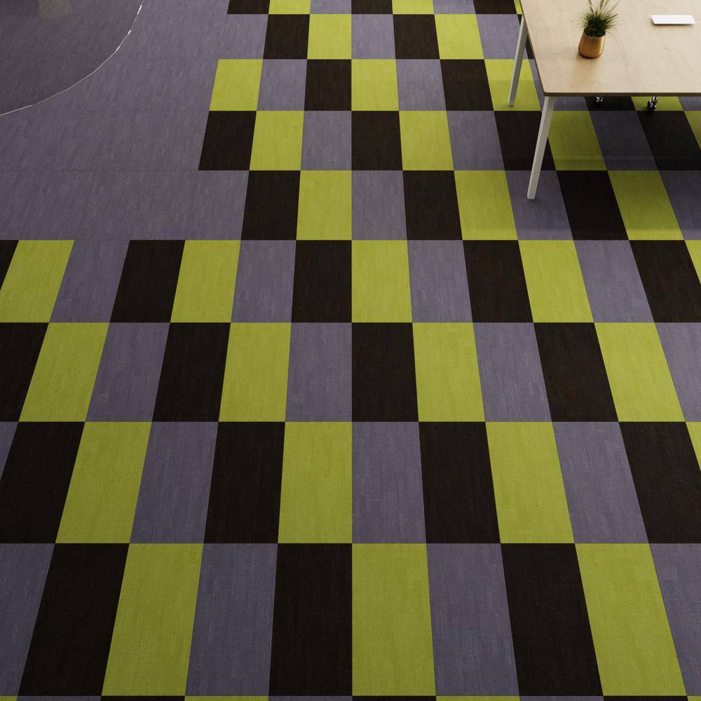 Lilypad Light Green 12" x 24" Adhesive Vinyl Tile Flooring