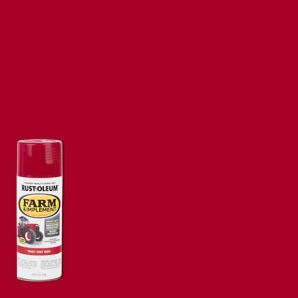 Rust-Oleum 12 oz. Farm Equipment Gloss Troy Bilt Red Enamel Spray Paint (6-Pack)