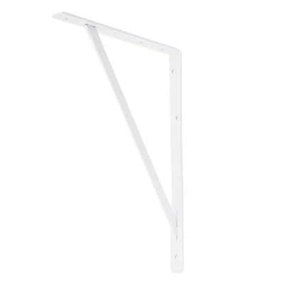 Support D'étagère Réglable Everbilt - Acier, Couleur Blanc, Longueur 12,625 Po - Neuf, Pour étagère Murale