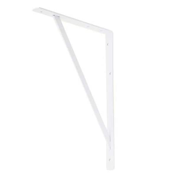 Everbilt 16 in. x 10 in. White Heavy-Duty Shelf Bracket 14826