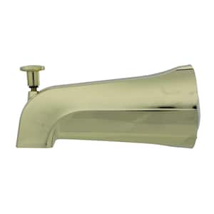 Diverter Tub Spout with Slip Fit and IPS Connection in Polished Brass