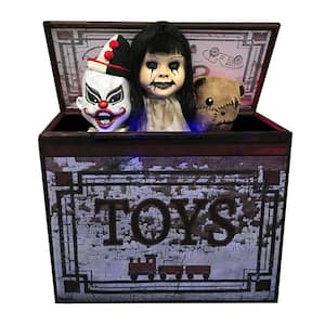 21 in. Tall Halloween Pop Up Toy Box