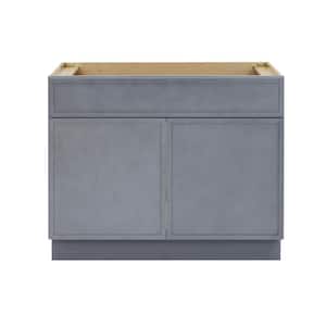 39 in. W x 21 in. D x 32.5 in. H 2-Doors Bath Vanity Cabinet without Top in Smoky Gray