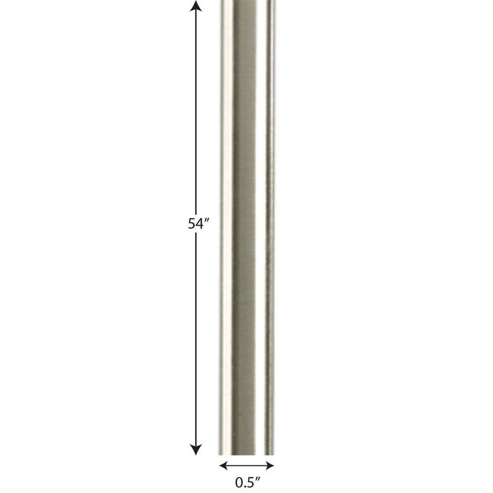 Antique Nickel Finish Stem Extension Kit for Lighting Fixtures