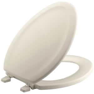Stonewood Elongated Closed-Front Toilet Seat in Almond