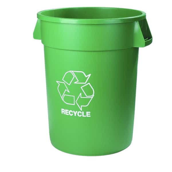 Carlisle 20 Gal. Green Imprinted Recycle Trash Can (6-Pack)