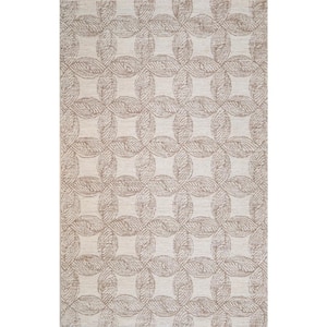 Niyah Beige 4 ft. x 6 ft. (3 ft. 6 in. x 5 ft. 6 in.) Geometric Transitional Accent Rug