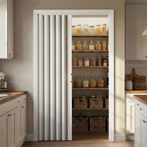 GOLDENPOLEY Blackout 60 in. x 80 in. White Oak Finished PVC