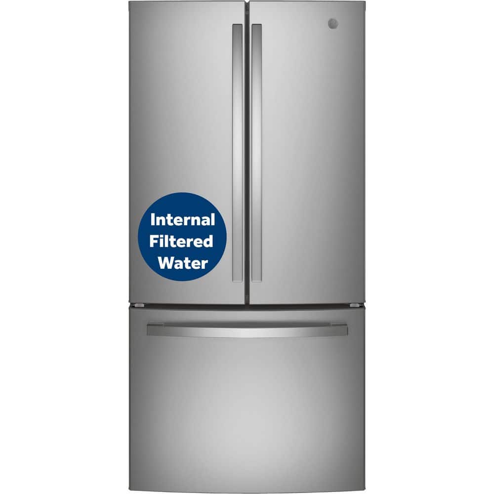 18.6 cu. ft. Counter Depth French Door Refrigerator in Fingerprint Resistant Stainless Steel -  GWE19JYLFS