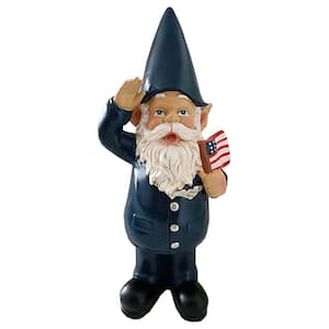 12 in. Resin Air Force Gnome Garden Statue