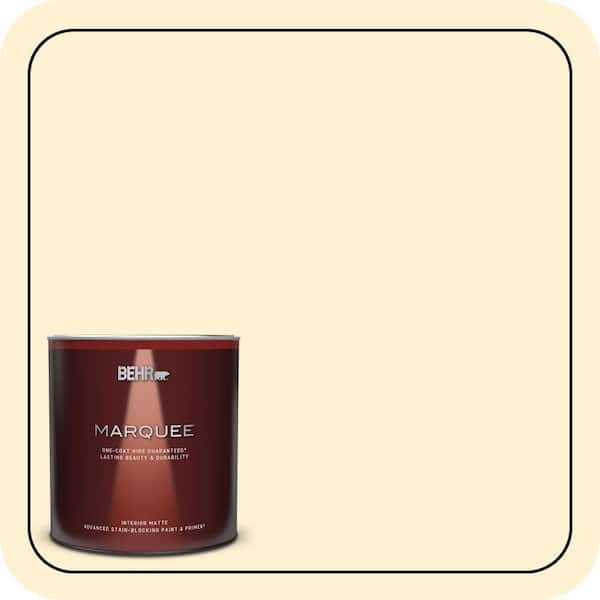 BEHR MARQUEE 1 qt. #ICC-30 Cashmere Sweater Matte Interior Paint & Primer