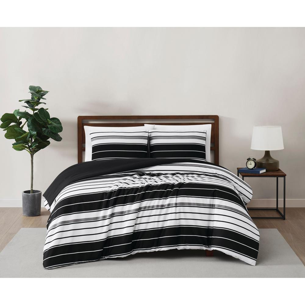 Truly Soft Brentwood Stripe King 3 Piece Duvet Cover Set