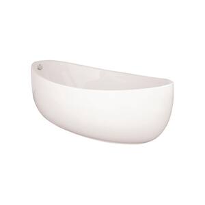 Picasso 60 in. Acrylic Flatbottom Air Bath Bathtub in White