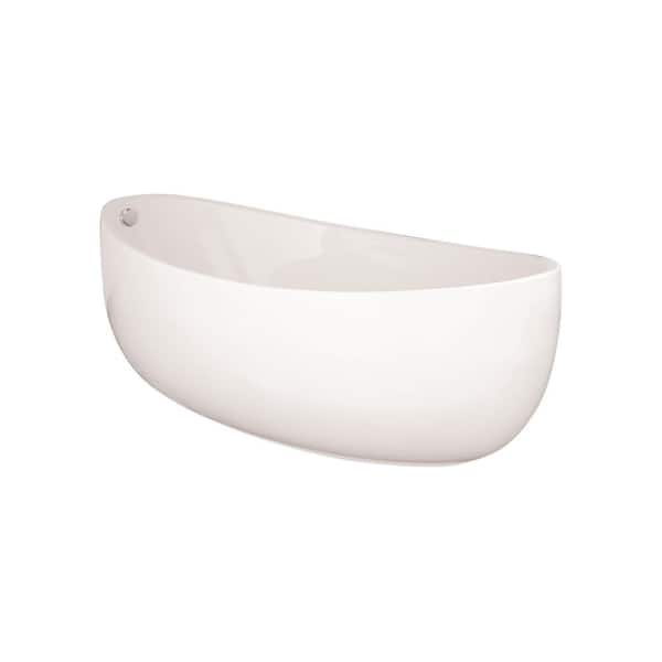 Hydro Systems Picasso 6 in. Acrylic Flatbottom Non-Whirlpool Bathtub in White