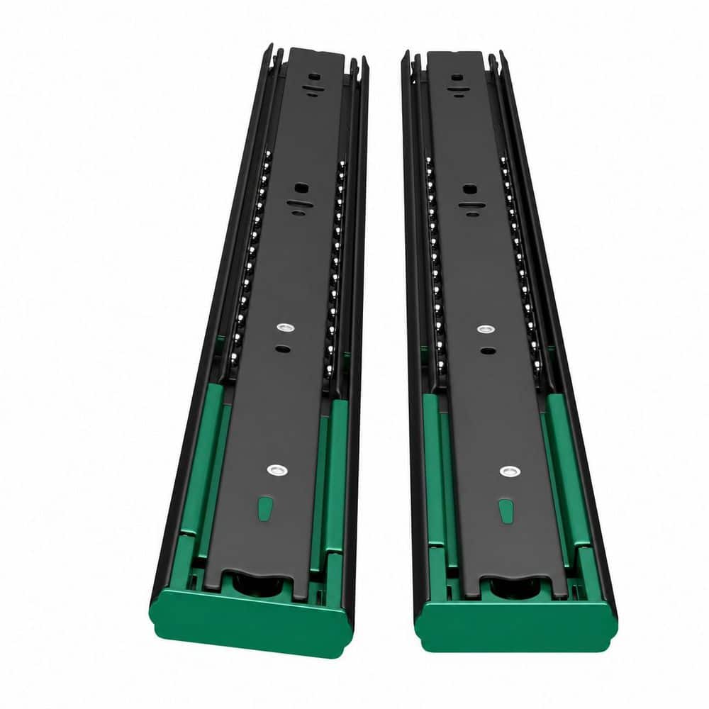 22 in. Zinc-Plated Cold-Rolled Steel Side Mount Heavy Duty Full Extension Soft-Close Ball Bearing Drawer Slides 10 Pair price history on PriceWatchPro