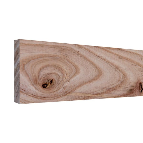 Ornamental Mouldings 1/4 in. D x 5.5 in. W x 4 ft. L Unfinished Rustic Ash Wood Board