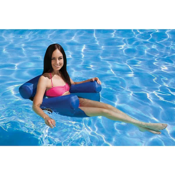 Aqua Zero Gravity Inflatable Comfort Swimming Pool Chair Lounge Float, Blue  Fern, 1 Piece - Kroger