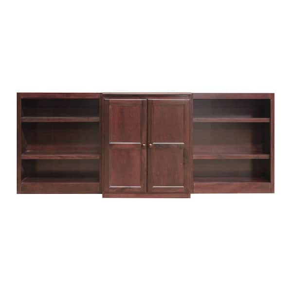 Concepts In Wood 36 in. Cherry Wood 8-shelf Standard Bookcase with Adjustable Shelves