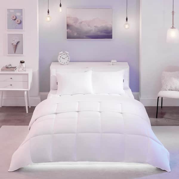 So Fluffy! So Fluffy Down Alternative All-Seasons Warmth Bed Comforter, King, 104 in. x 90 in., White