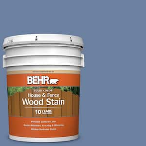 5 gal. #S530-5 Brisk Blue Solid Color House and Fence Exterior Wood Stain