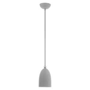 Arlington 1 Light Nordic Gray with Brushed Nickel Accents Pendant