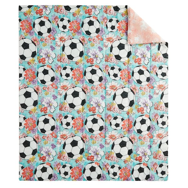 Canada Soccer Ball Throw Blanket